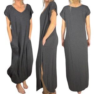 JOLIE V-Neck‎ T-Shirt Maxi Dress